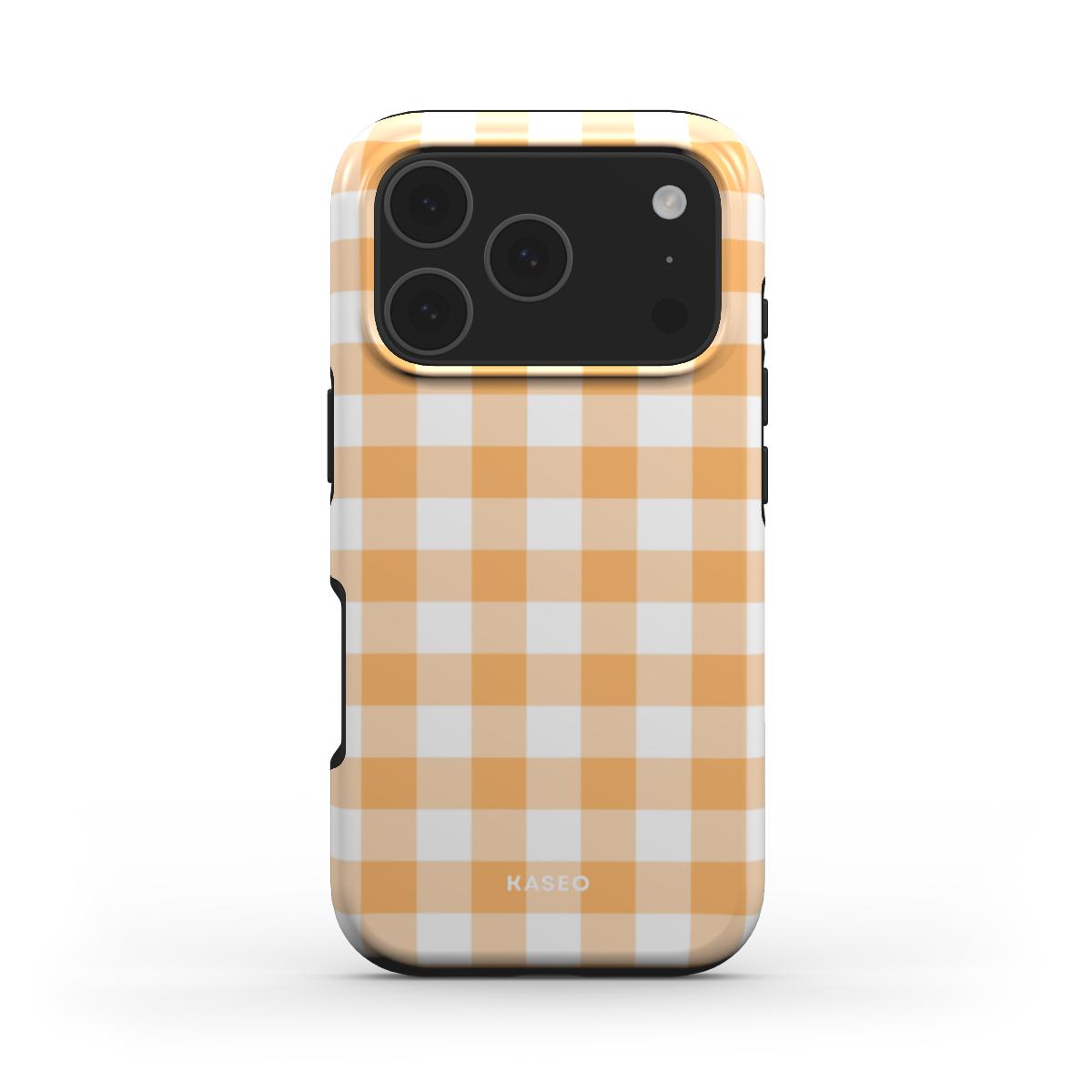 Gingham Yellow - MagSafe Tough Phone Case