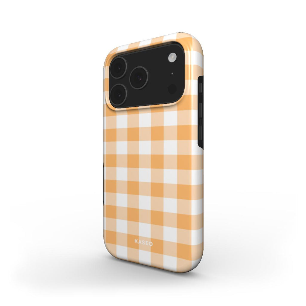 Gingham Yellow - MagSafe Tough Phone Case