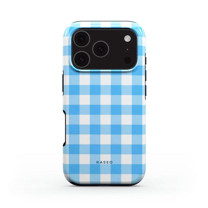 Gingham Sky Blue