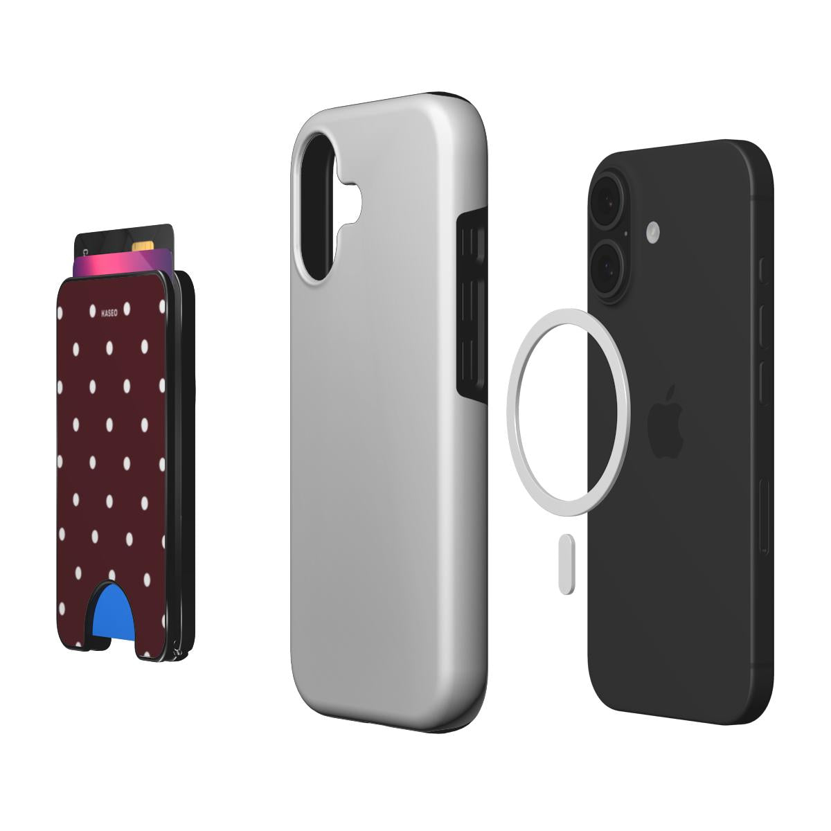 KASEO Magnetic Wallet - Wine Spot