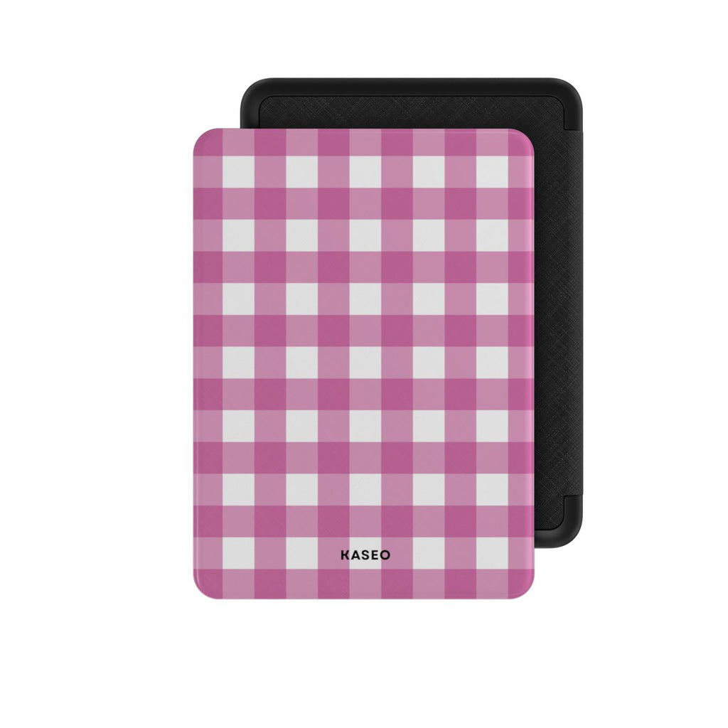 Gingham Pink - Kindle Case
