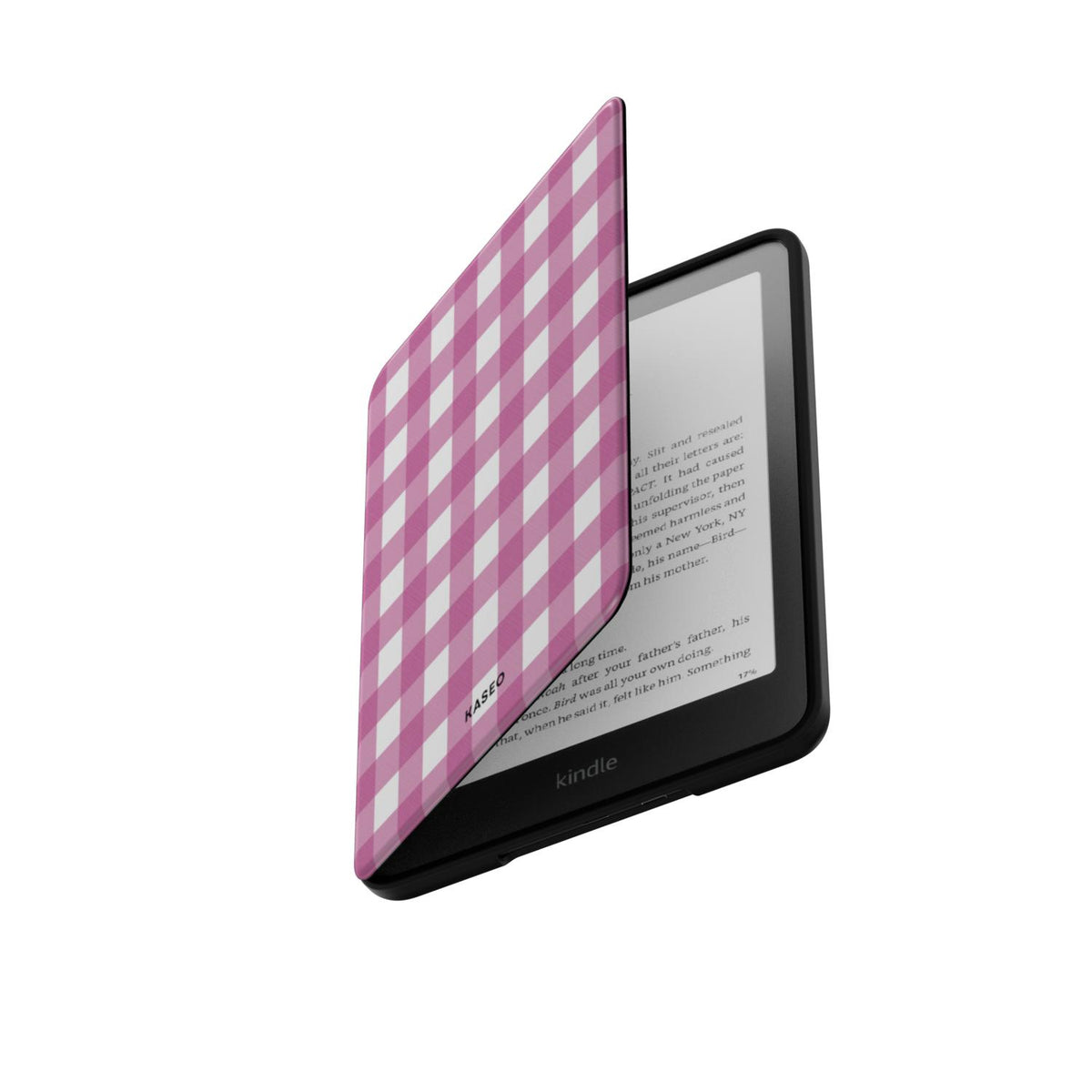 Gingham Pink - Kindle Case
