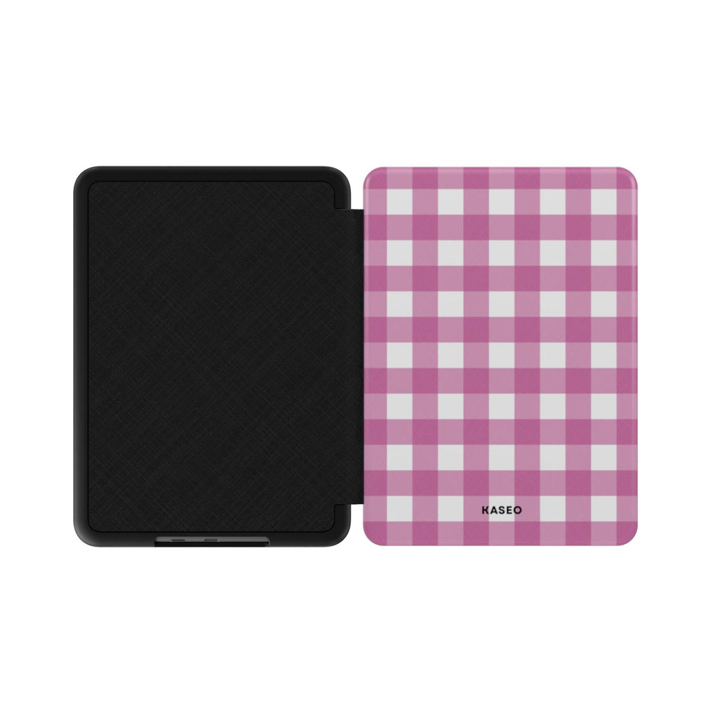 Gingham Pink - Kindle Case