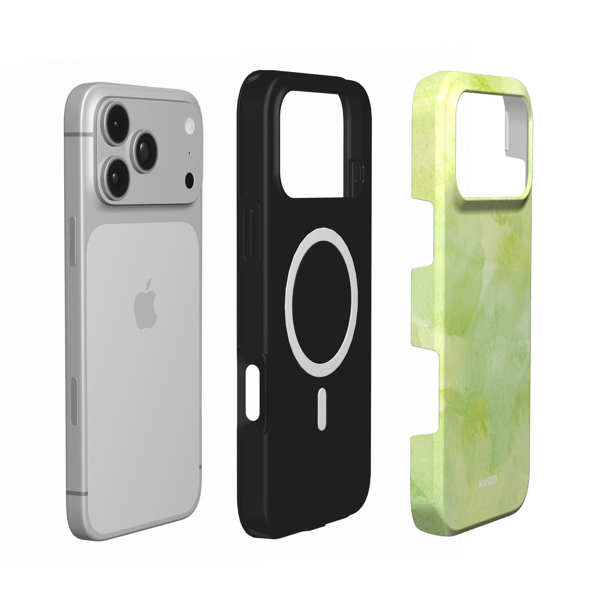 Watercolour Lime - MagSafe Tough Phone Case