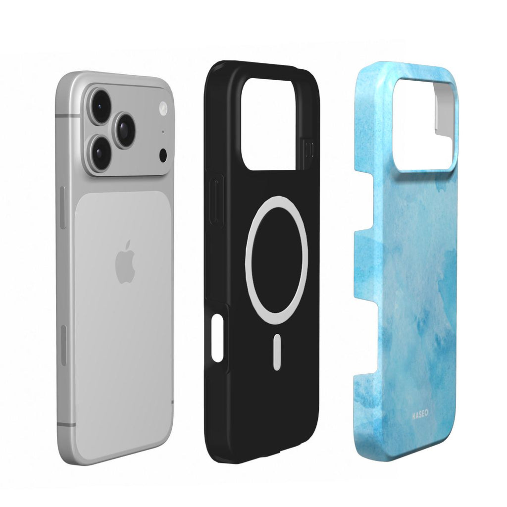 Watercolour Sky Blue - MagSafe Tough Phone Case