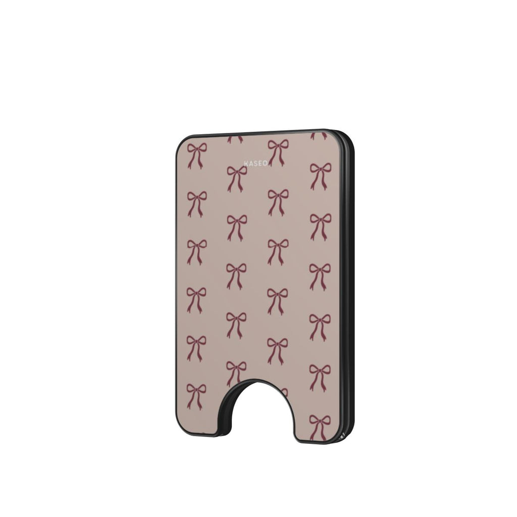 KASEO Magnetic Wallet - Festive Bow