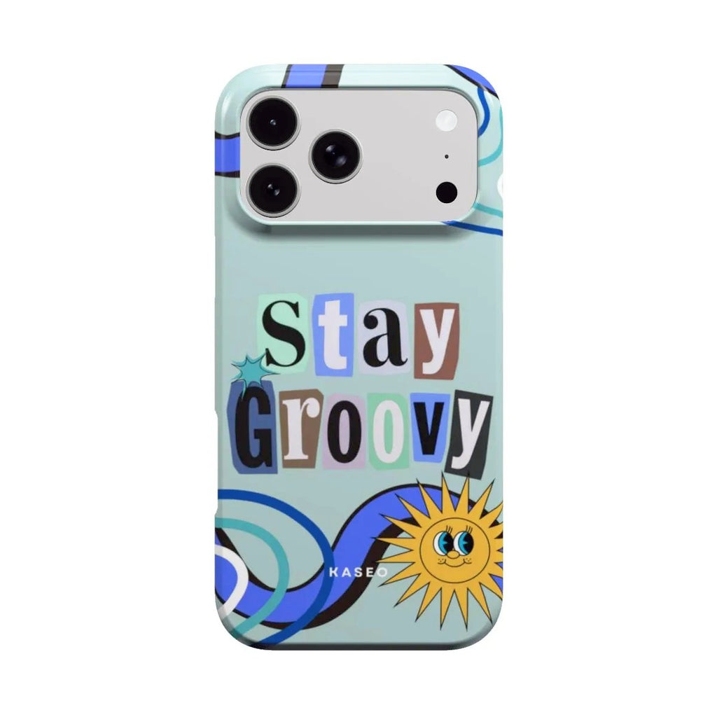 Stay Groovy (Blue Edition) MagSafe phone case