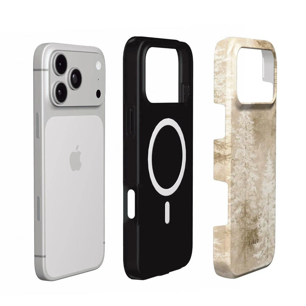 White Christmas MagSafe phone case - MagSafe layers