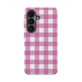 Gingham Pink - Android Tough Phone Case