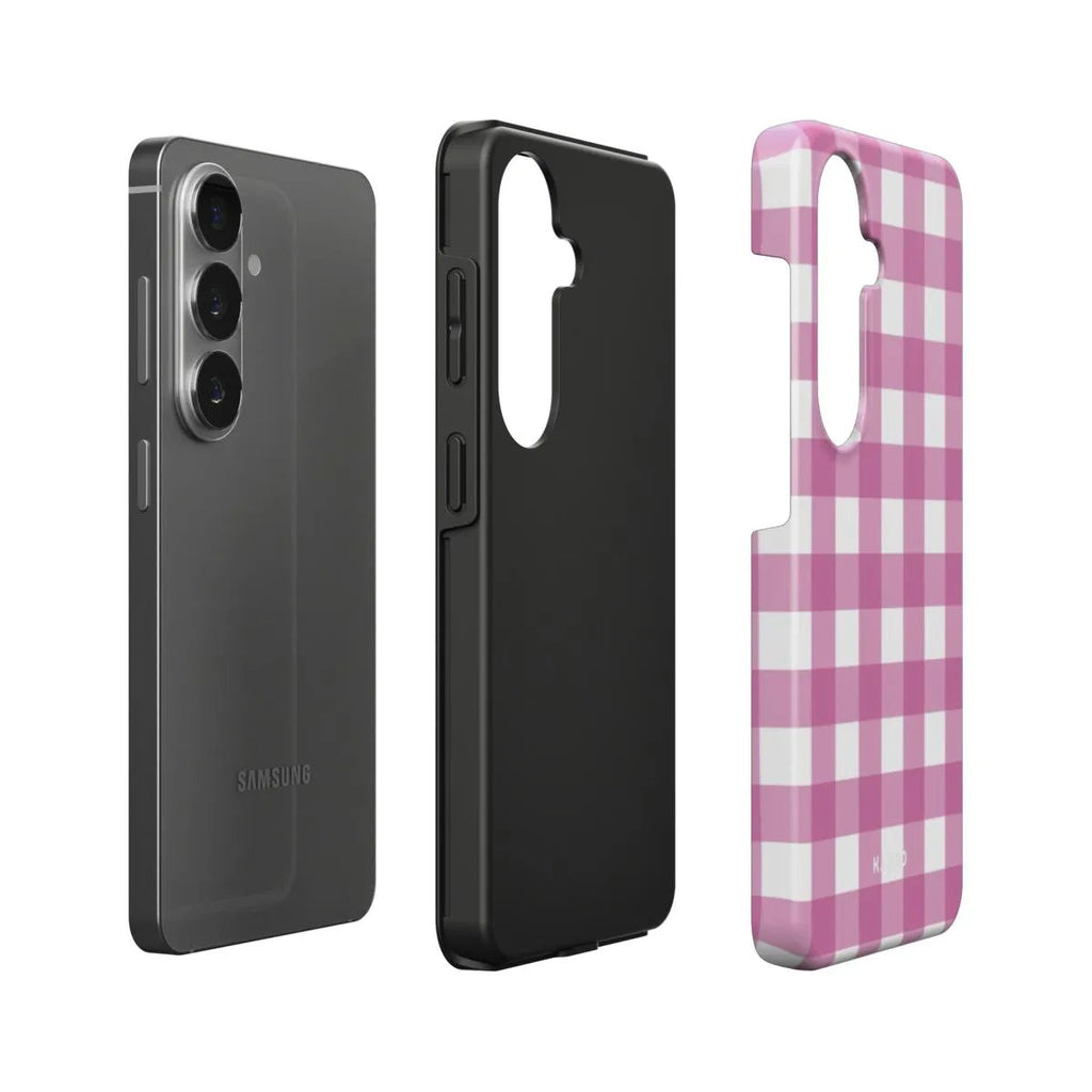 Gingham Pink - Android Tough Phone Case