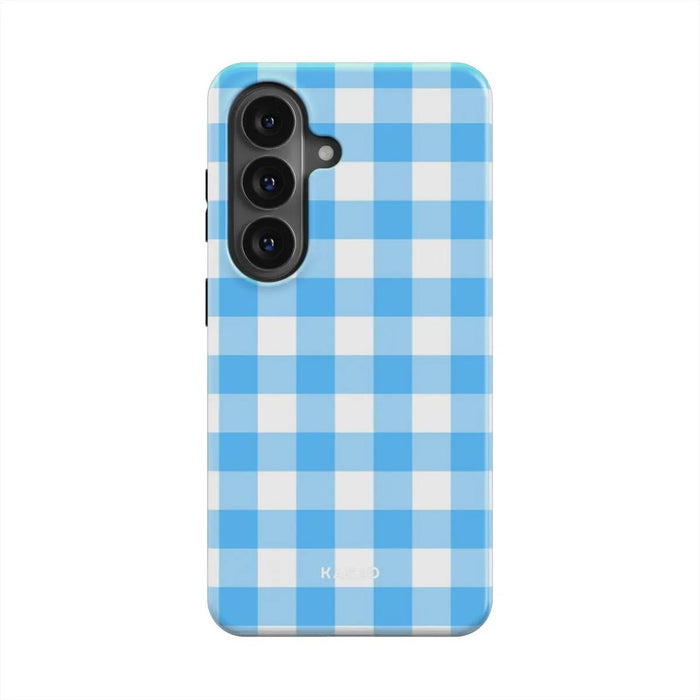 Gingham Sky Blue