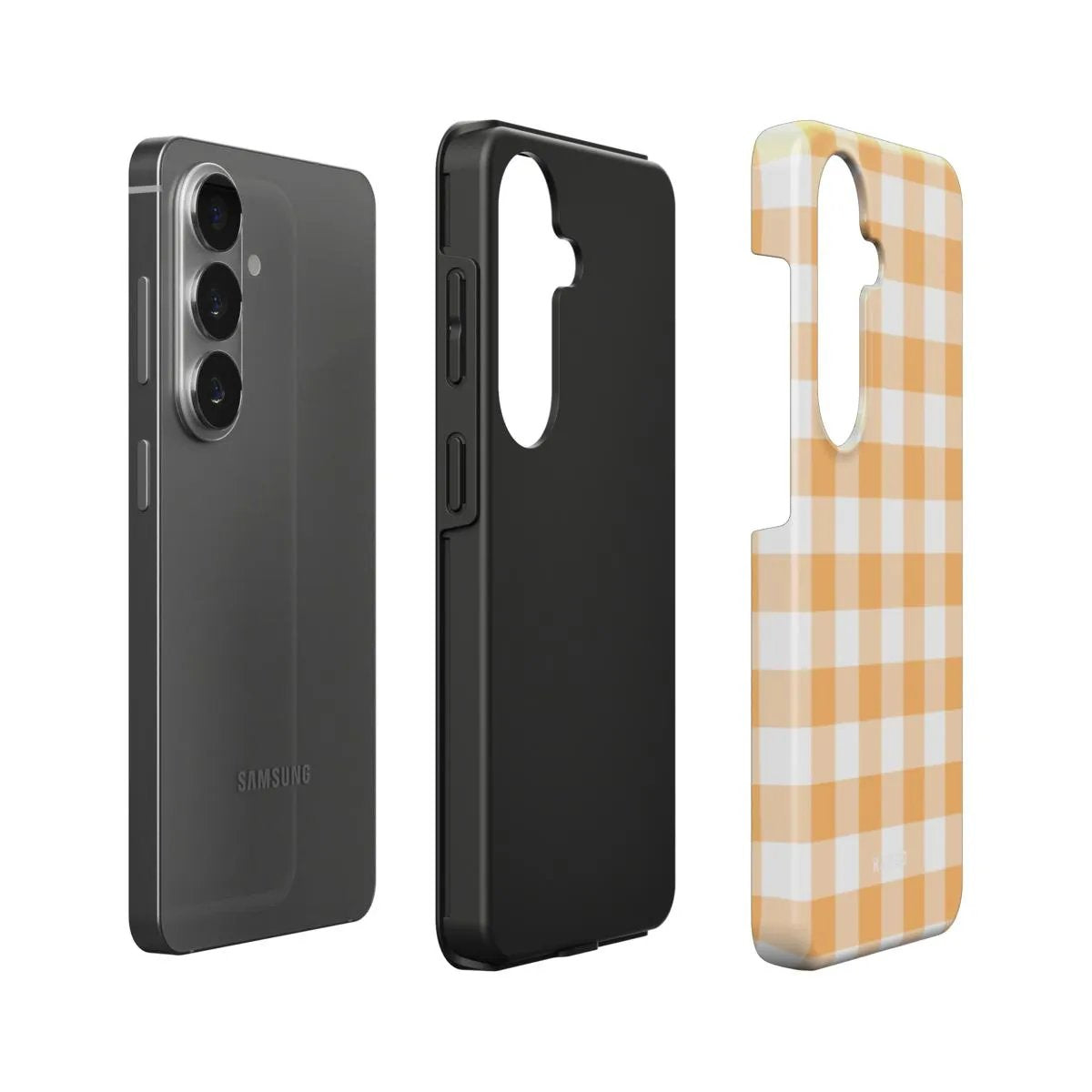 Gingham Yellow - Android Tough Phone Case