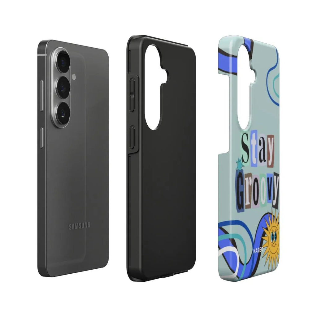 Stay Groovy (Blue Edition) - Android Tough Phone Case