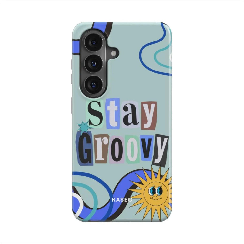 Stay Groovy (Blue Edition) - Android Tough Phone Case