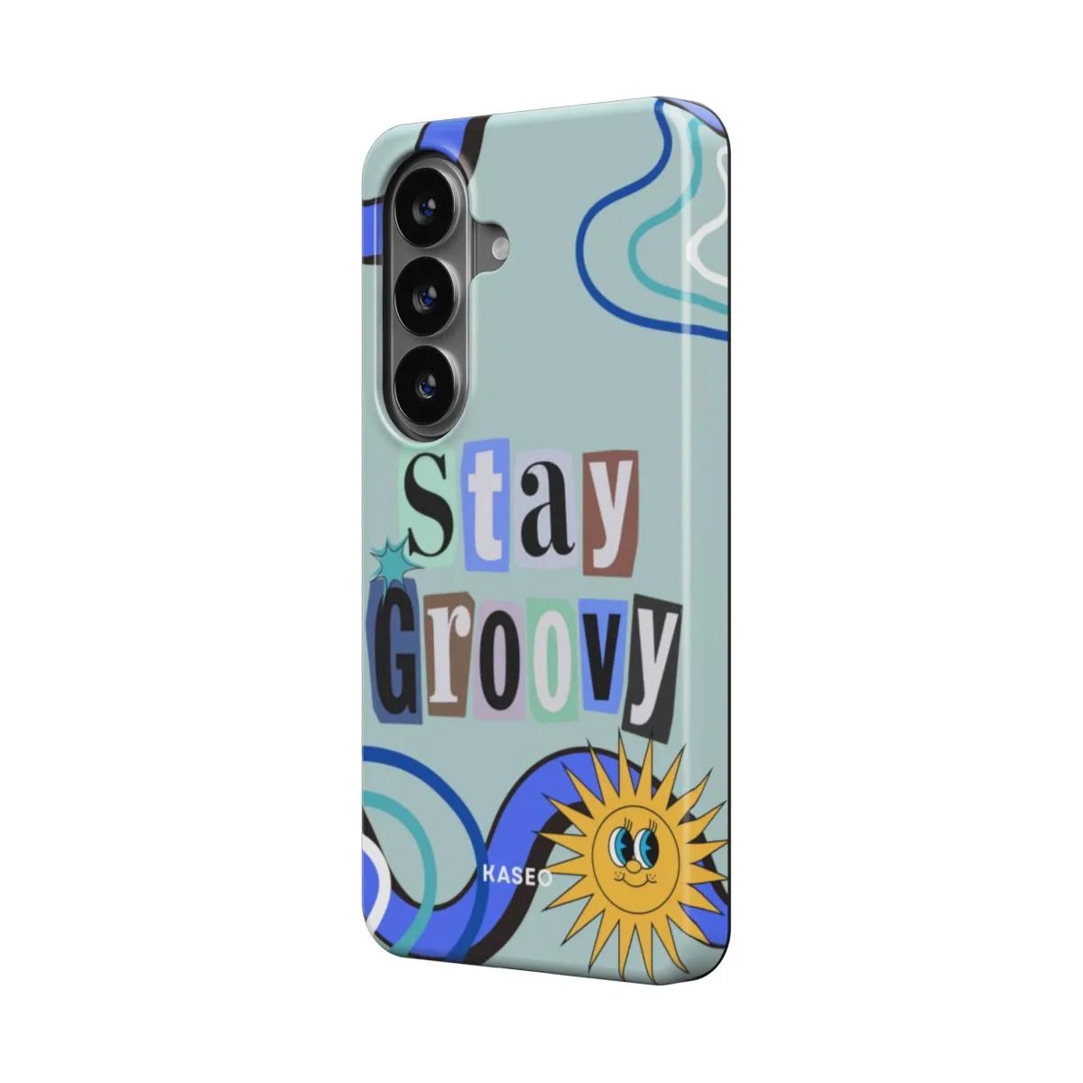 Stay Groovy (Blue Edition) - Android Tough Phone Case