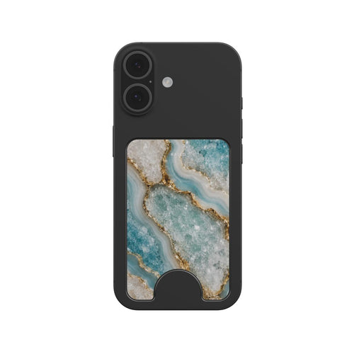 Aqua Marble - Magnetic Wallet