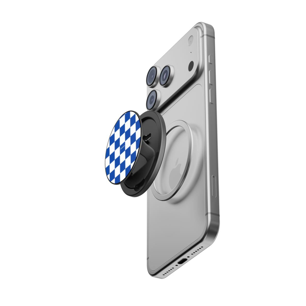 Blue Tiles - Magnetic Phone Grip