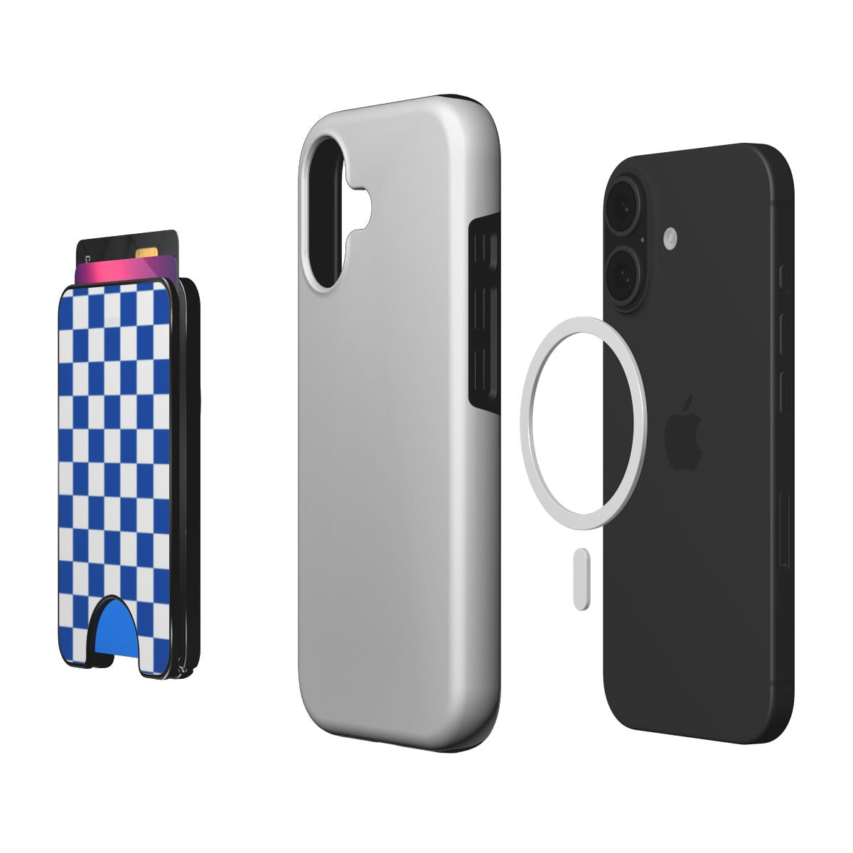Blue Tiles - Magnetic Wallet