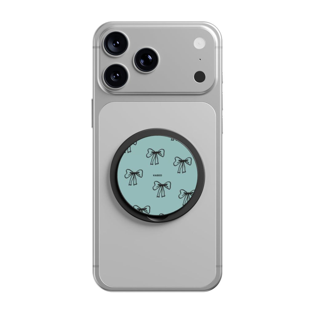 Bow Blue - Magnetic Phone Grip