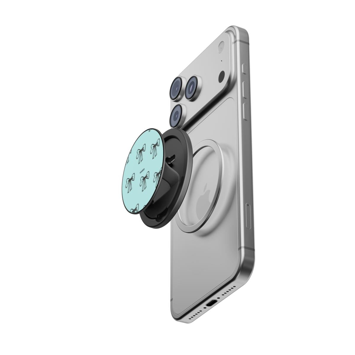 Bow Blue - Magnetic Phone Grip