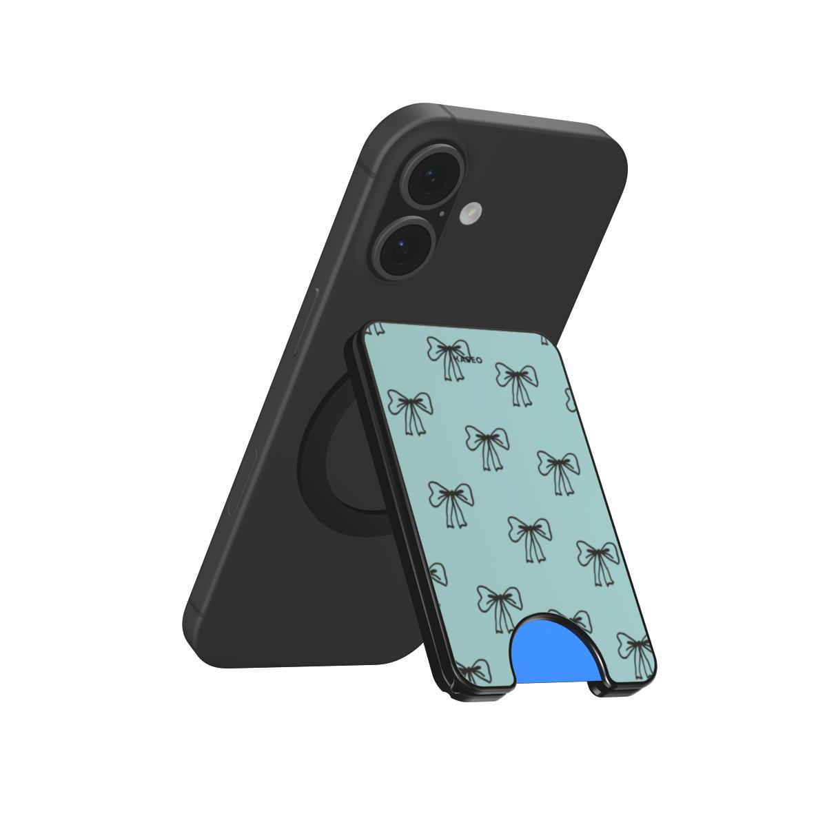 Bow Blue - Magnetic Wallet