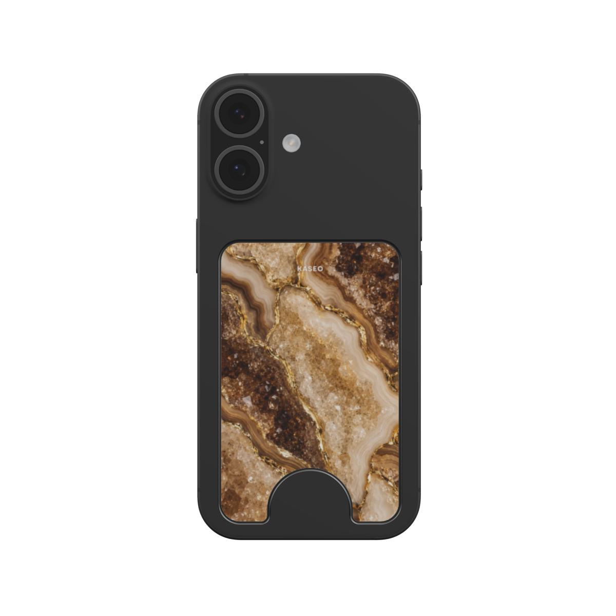 Brown Marble - Magnetic Wallet