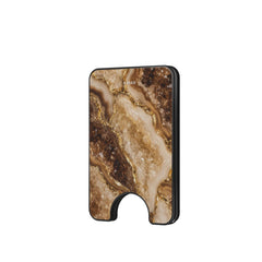 Brown Marble Magnetic Wallet