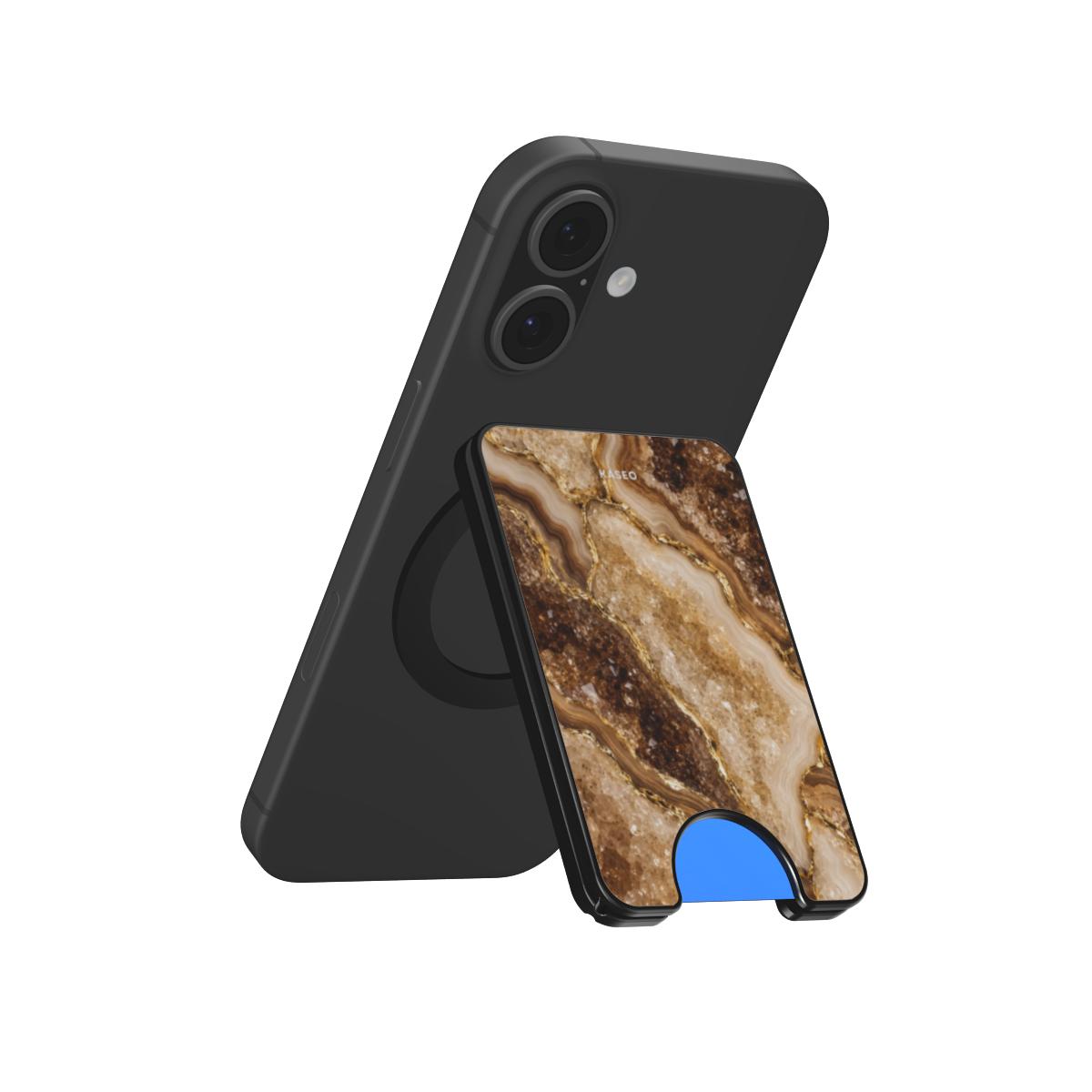Brown Marble - Magnetic Wallet