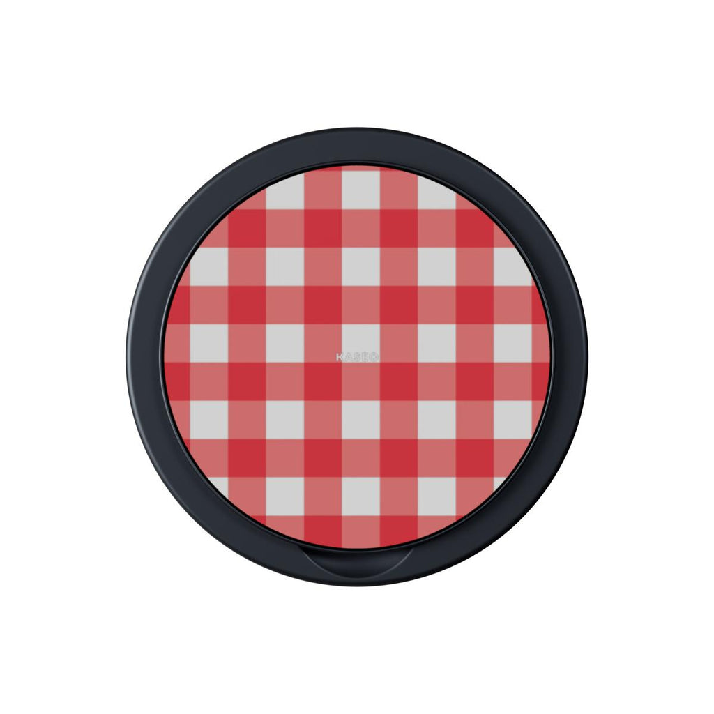 Gingham Red - Magnetic Phone Grip