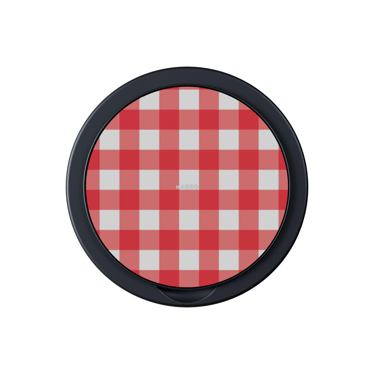 Gingham Red - Magnetic Phone Grip