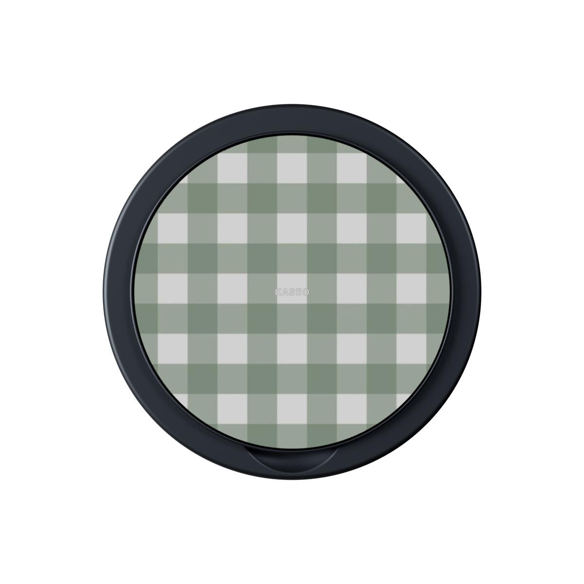 Gingham Sage - Magnetic Phone Grip