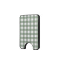 Gingham Sage - Magnetic Wallet