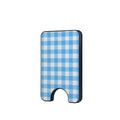 Gingham Sky Blue - Magnetic Wallet