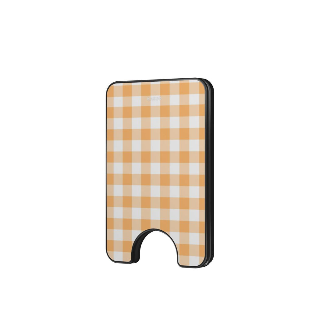 Gingham Yellow - Magnetic Wallet