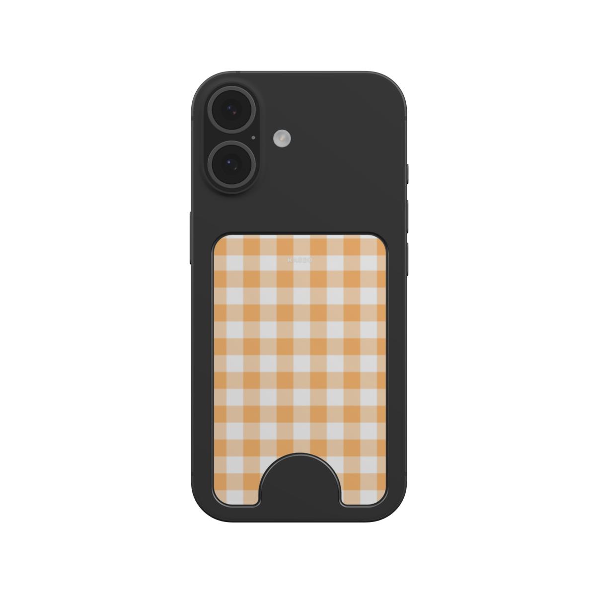 Gingham Yellow - Magnetic Wallet