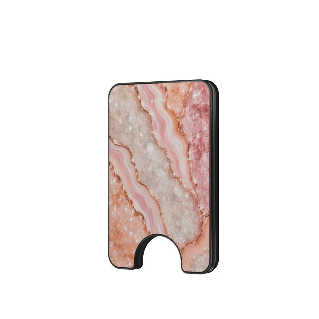 Pink Marble - Magnetic Wallet