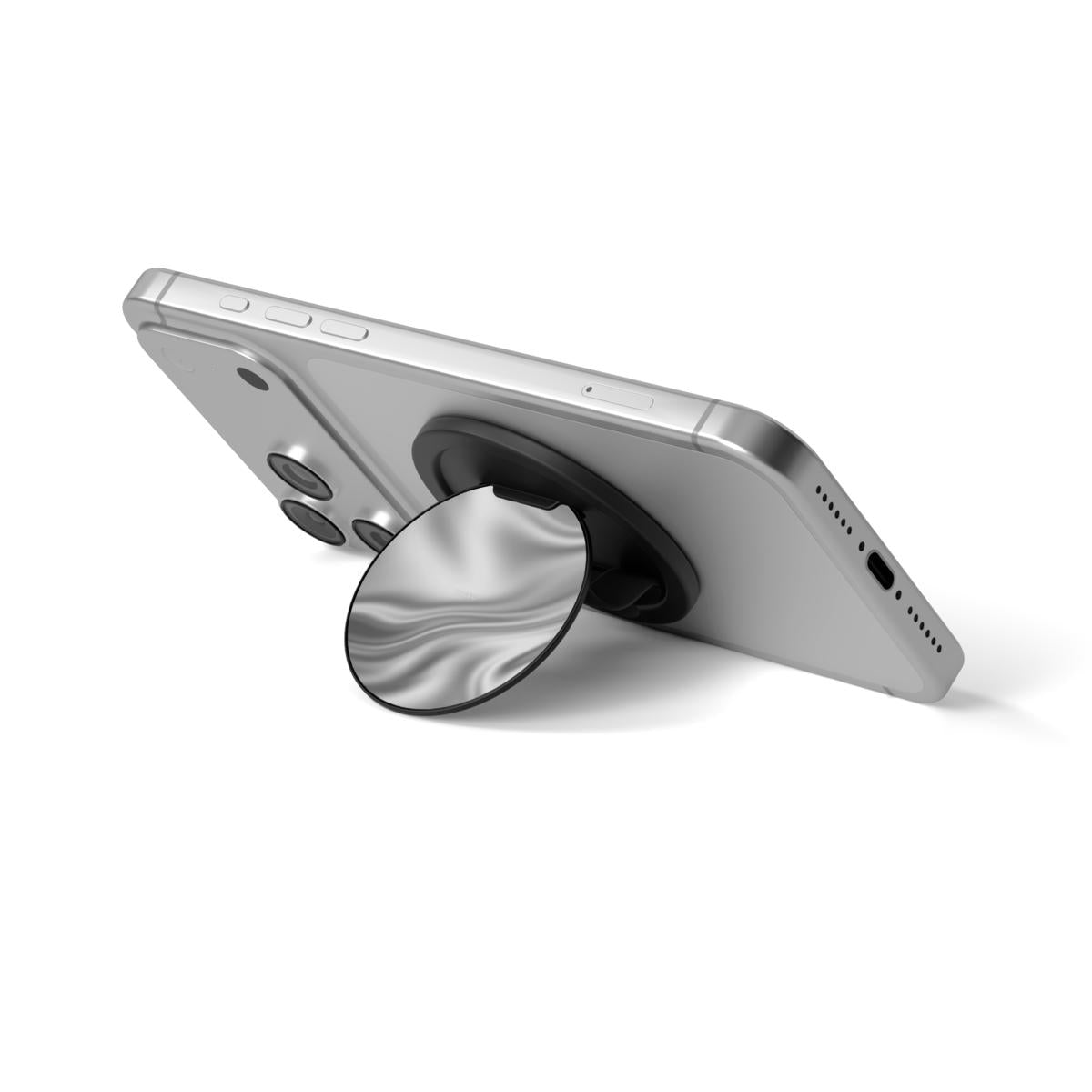 Silver Silk - Magnetic Phone Grip