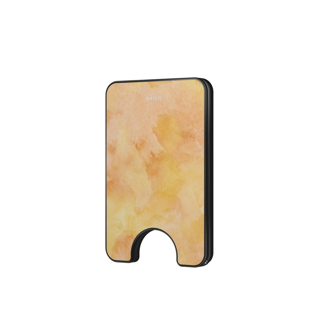 Watercolour Yellow - Magnetic Wallet