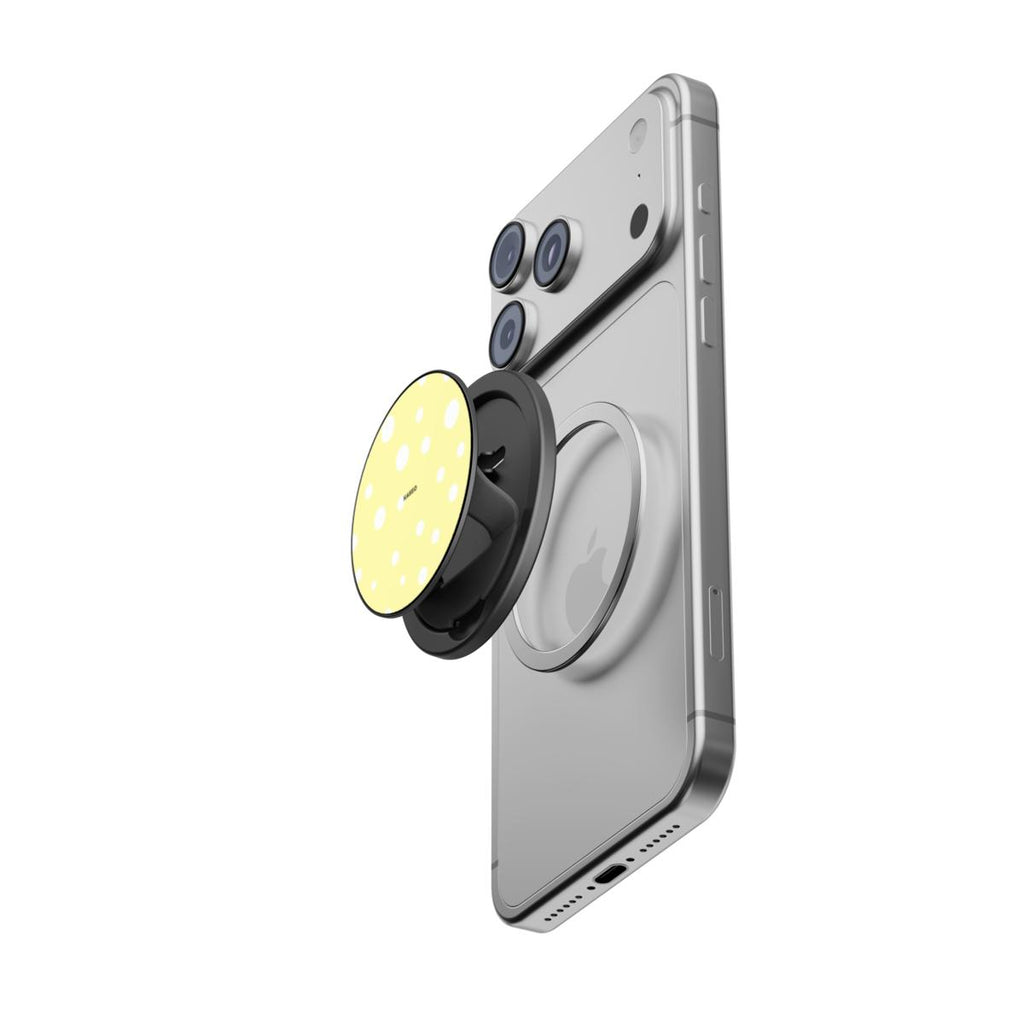 Yellow Splatter - Magnetic Phone Grip
