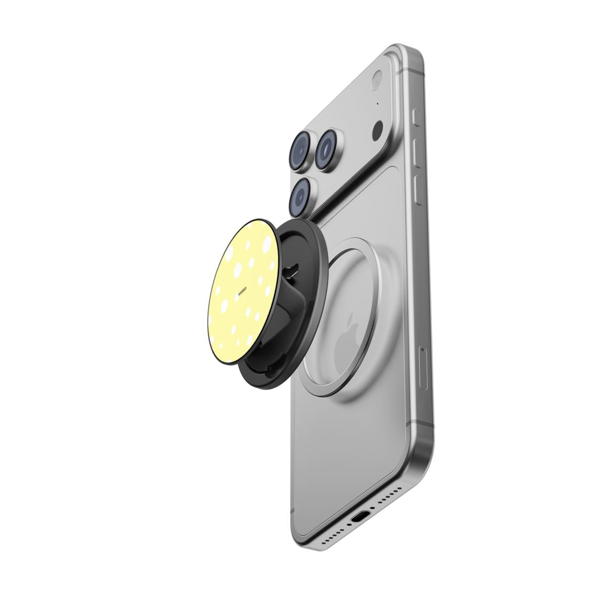 Yellow Splatter - Magnetic Phone Grip