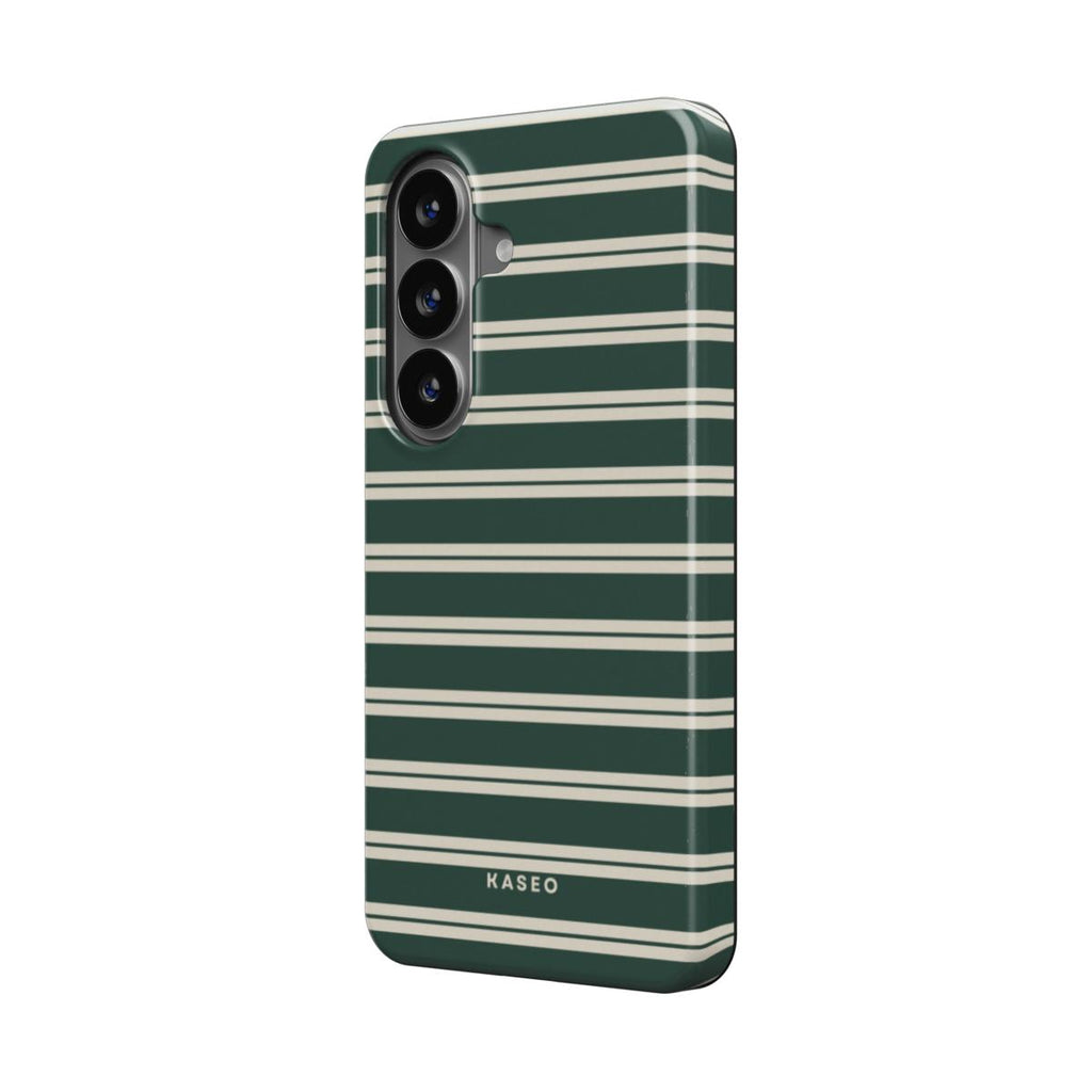 Bottle Green Stripe - Android Tough Phone Case