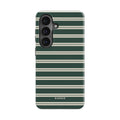 Bottle Green Stripe - Android Tough Phone Case