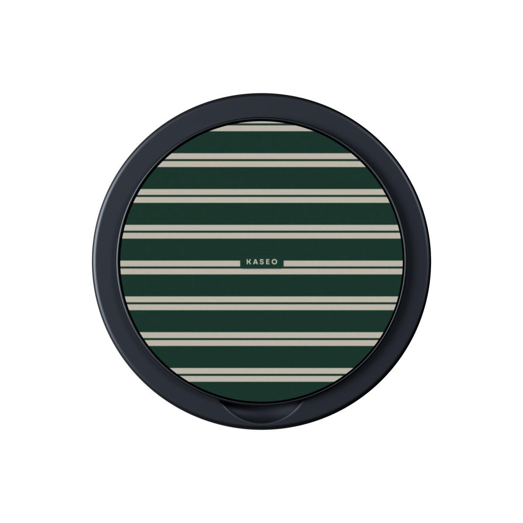 Bottle Green Stripe - Magnetic Phone Grip
