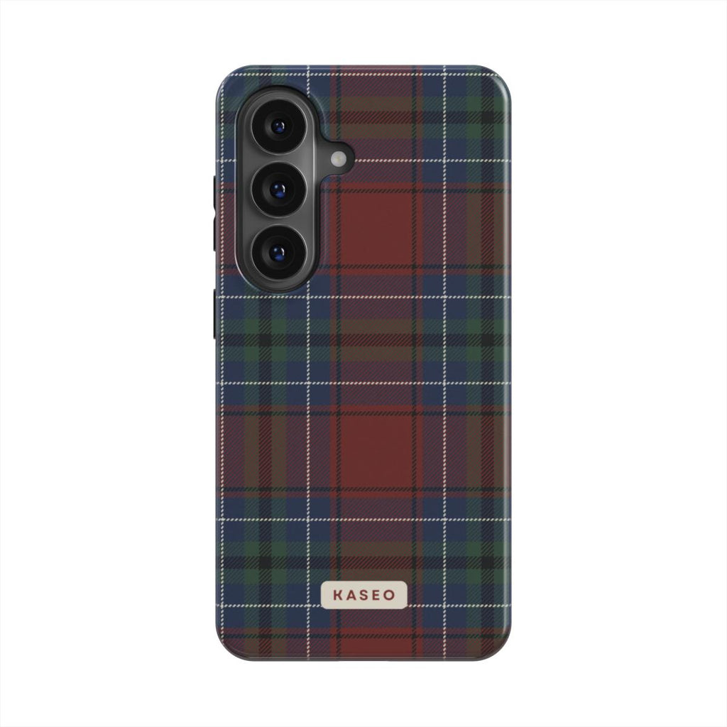 Burgundy Tartan - Android Tough Phone Case