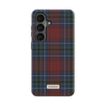 Burgundy Tartan - Android Tough Phone Case