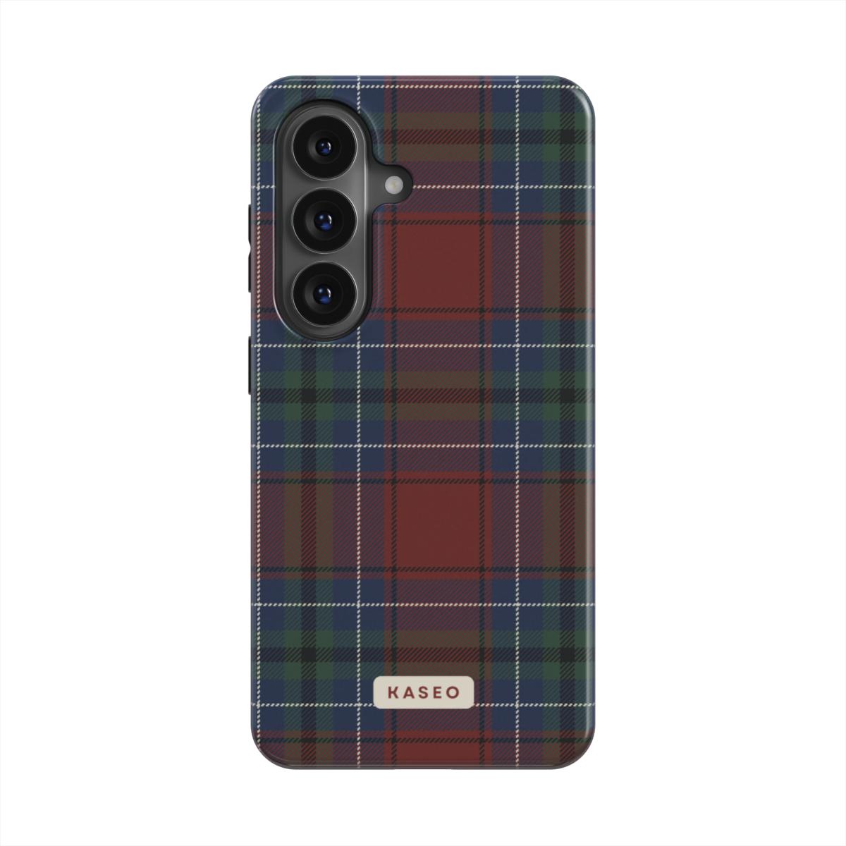 Burgundy Tartan - Android Tough Phone Case