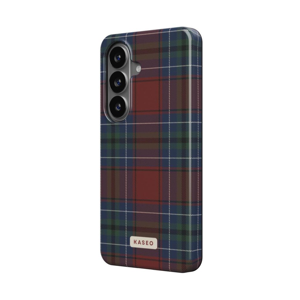 Burgundy Tartan - Android Tough Phone Case