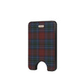 Burgundy Tartan - Magnetic Wallet