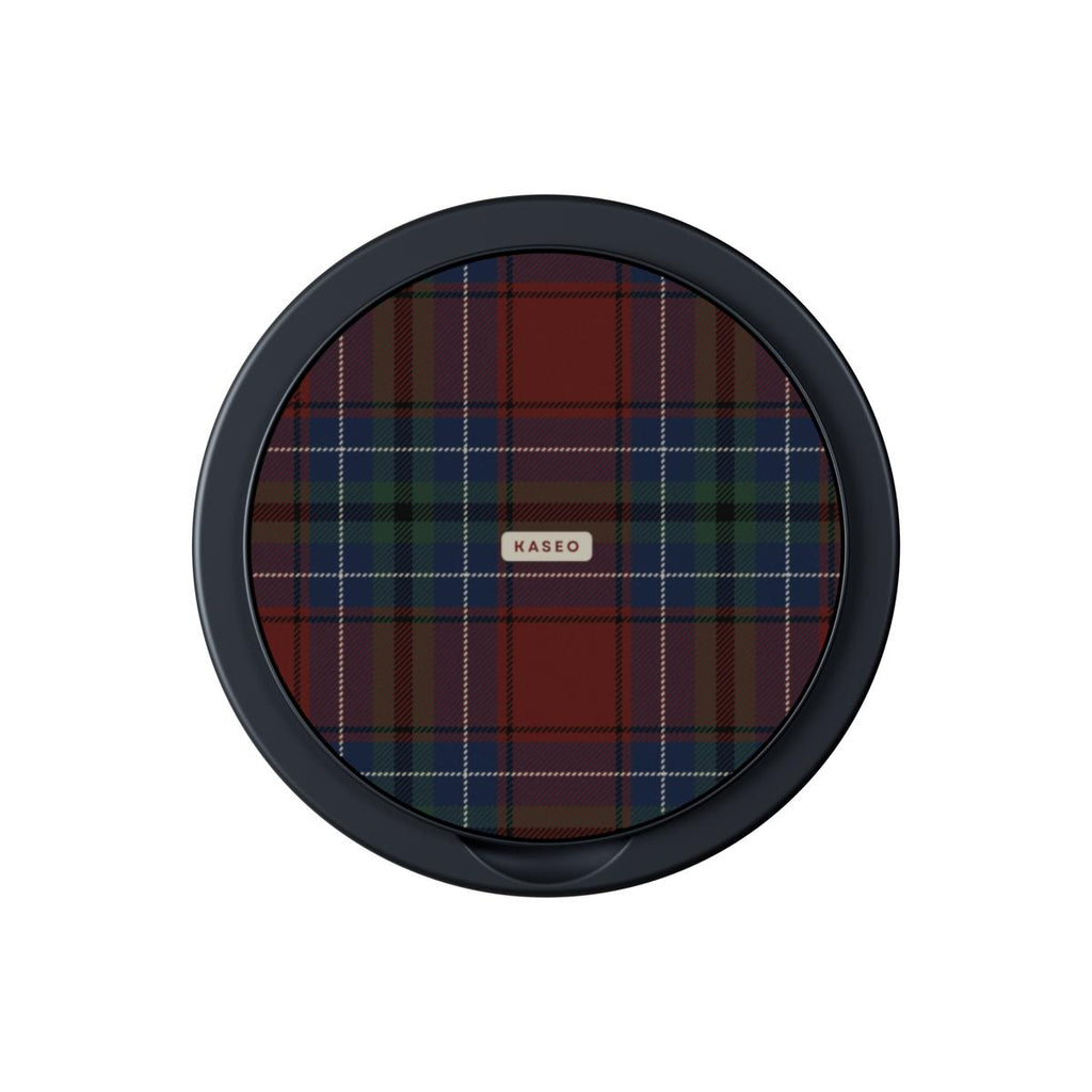 Burgundy Tartan - Magnetic Phone Grip