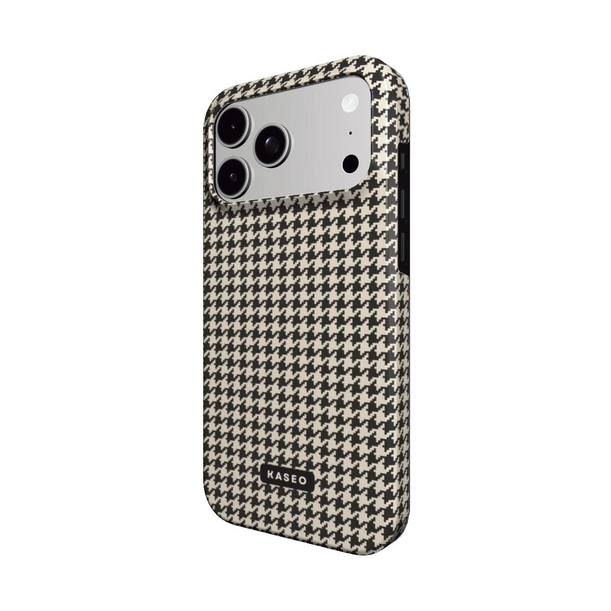 Houndstooth MagSafe phone case - angle